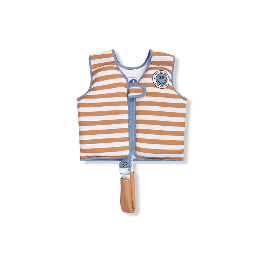 Swim Essentials Swim Vest - Brown/white - Softlines