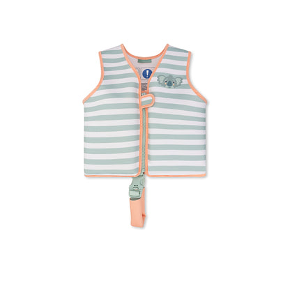 Swim Essentials Swim Vest - Green/white - Resort Stripe - 3/6 Years