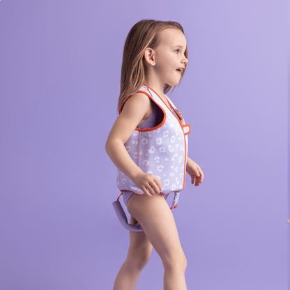 Vestă de înot Swim Essentials - Lila Leopard - 3/6 ani