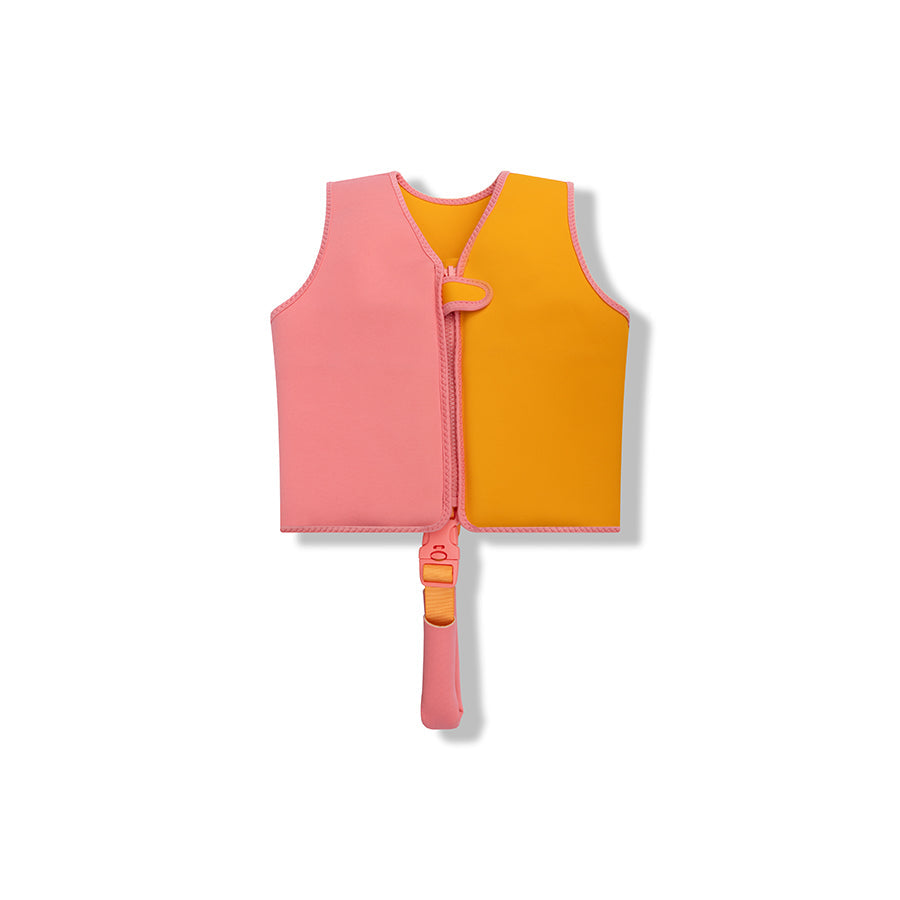 Swim Essentials Swim Vest - Orange/pink - Vivid Clash - 3/6 Years