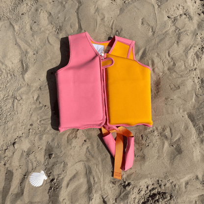 Swim Essentials Swim Vest - Orange/pink - Vivid Clash - 3/6 Years
