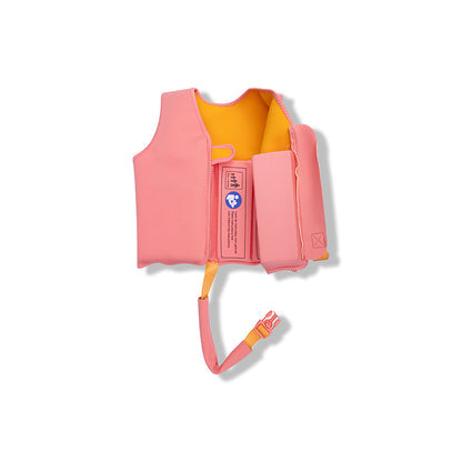 Swim Essentials Swim Vest - Orange/pink - Vivid Clash - 3/6 Years