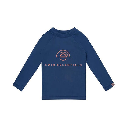 Swim Essentials Swimming T-shirt - Long Sleeve - Dark Blue - Pure Tone