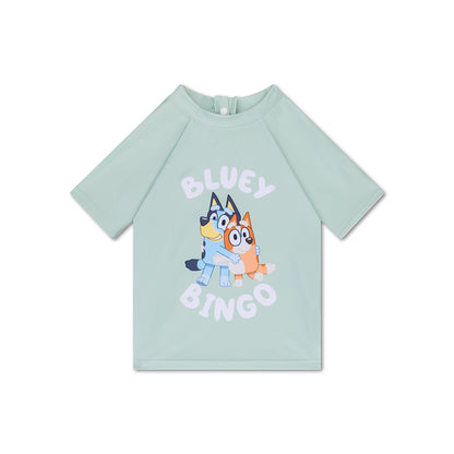 Swim Essentials Schwimm-T-Shirt – Kurzarm – Grün – Blau