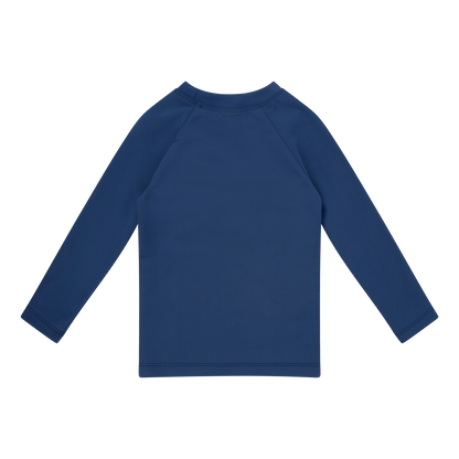 Swim Essentials Swimming T-shirt - Long Sleeve - Dark Blue - Pure Tone