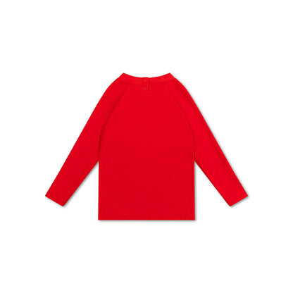 Swim Essentials Swimming T-shirt - Long Sleeve - Red - Crabby