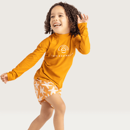 Swim Essentials Swimming T-shirt - Long Sleeve - Orange - Seastar