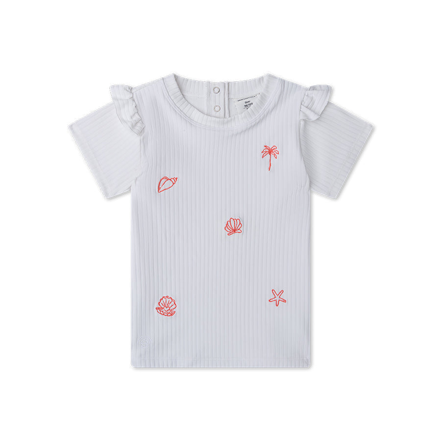 Swim Essentials Swimming T-shirt Short Sleeves - White - White Pearl
