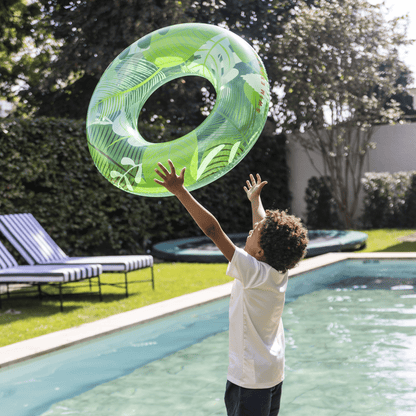 Swim Essentials Swim Ring - Green - Tropic Dream - Ø 90 Cm