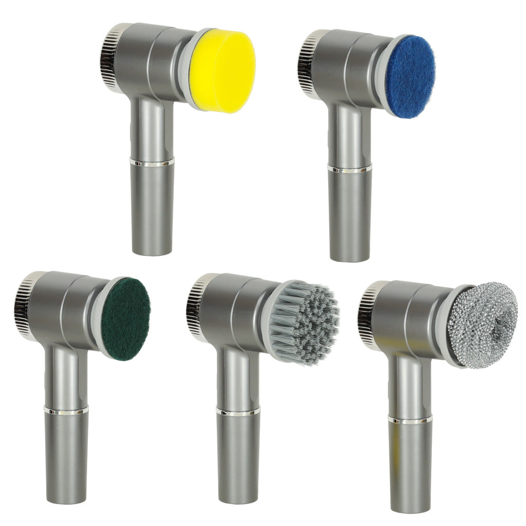 Mașină de spălat electrică cu perie 5 în 1 pentru curățarea cu LED pentru podea, chit, piscine