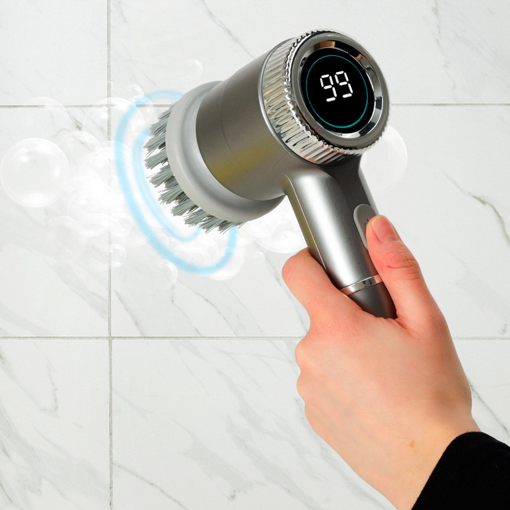 Kartáčová elektrická myčka 5-v-1 pro koupelnové podlahové spáry na čištění bazénu