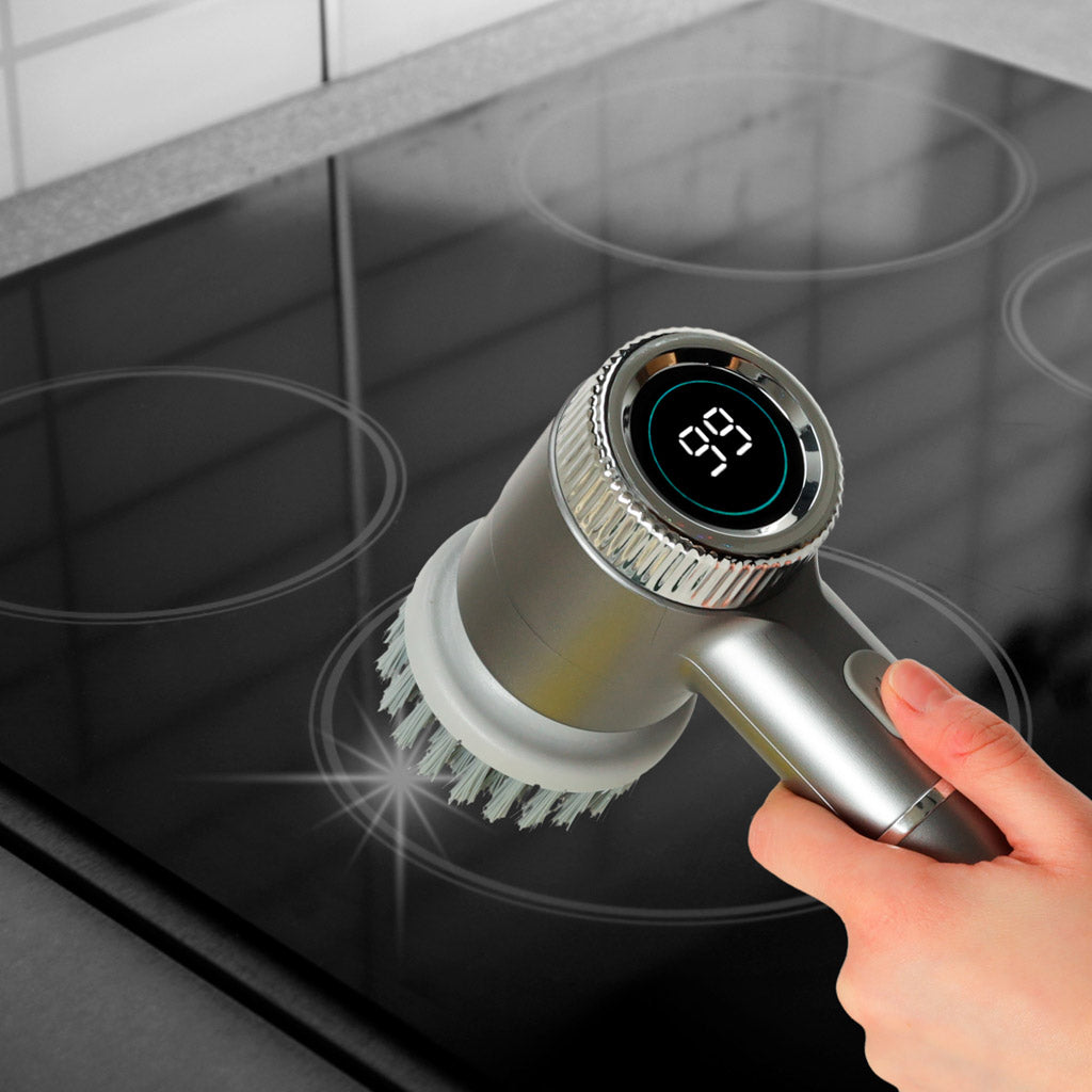 Escova lavadora elétrica 5 em 1 para limpador de led para rejunte de piso de banheiro