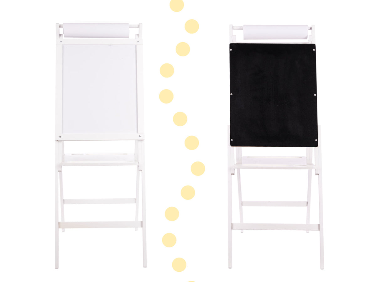 Wooden Magnetic Chalkboard White Large Xxl