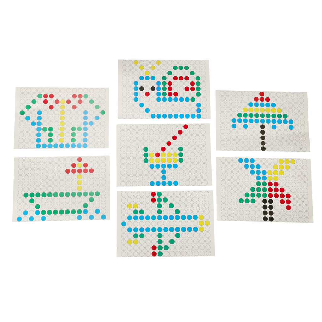 Magnetická tabuľa Montessori bodky žltá