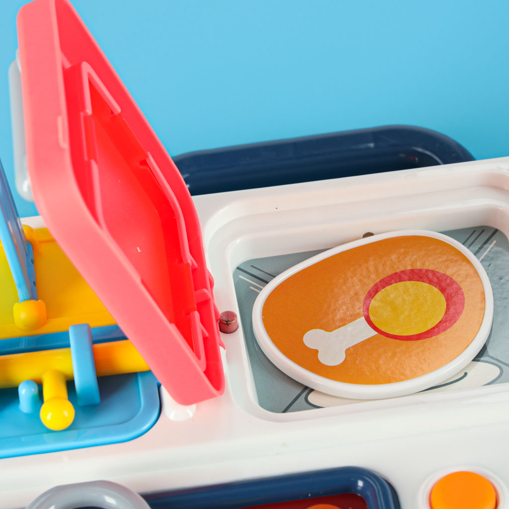 Sensory Manipulation Board Montessori Kitchen Clock Light Sound