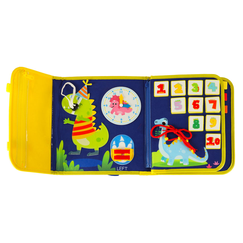 Sensory Sensory Montessori Manipulative Board Backpack Case Blue
