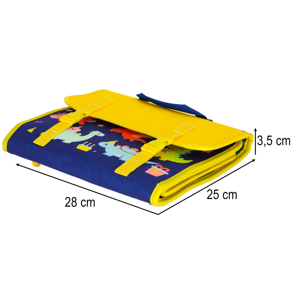 Sensory Sensory Montessori Manipulative Board Backpack Case Blue