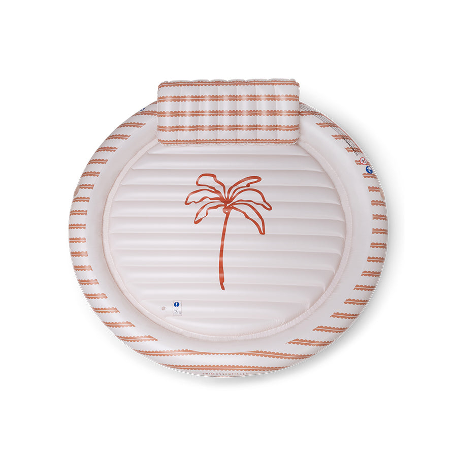 Piscina abbronzante rotonda Swim Essentials - Beige - Saint Tropez - 201 X 201 X 38 cm