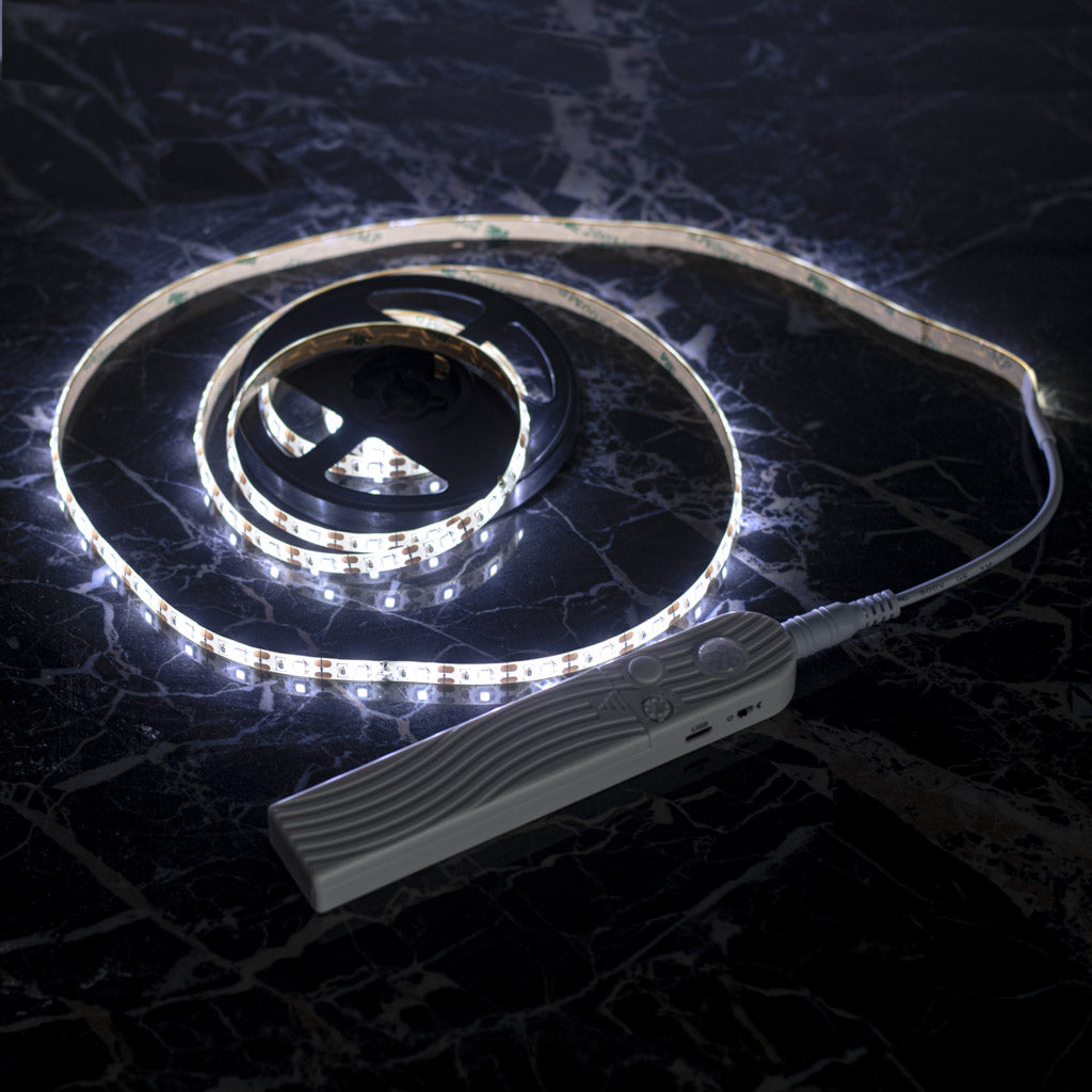 Usb Battery Operated Led Tape Motion Sensor 2m Cold White
