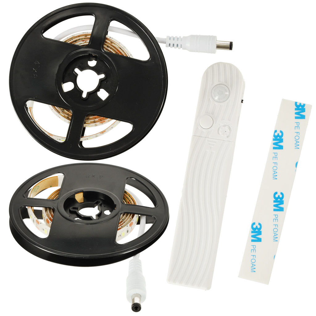Led Tape With Battery Usb Motion Sensor 1m Cold White