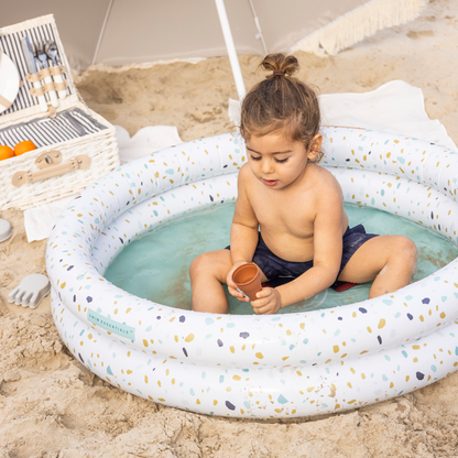 Piscina Copii Swim Essentials - Alb - Terrazzo Dream - Ø 100 Cm