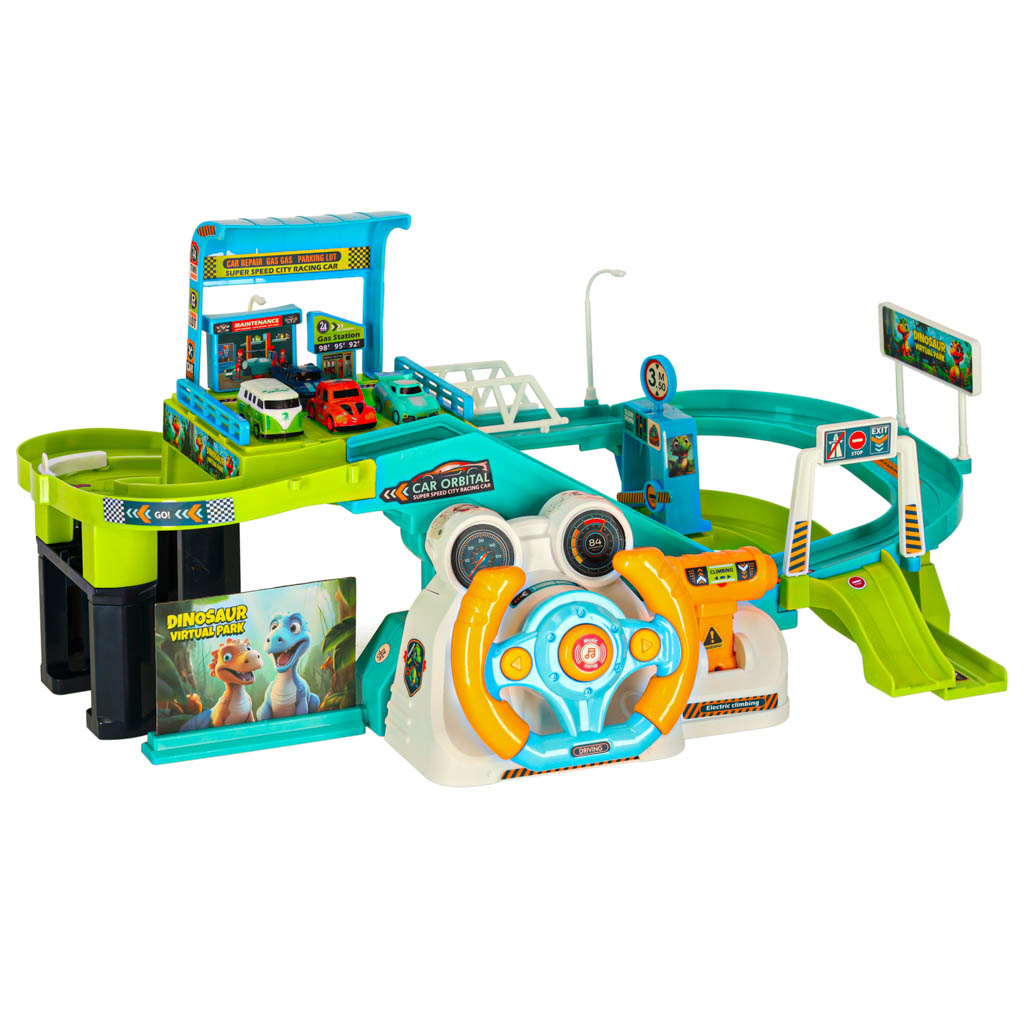 Bilbane Parkeringsgarage Dinosaur 4 biler