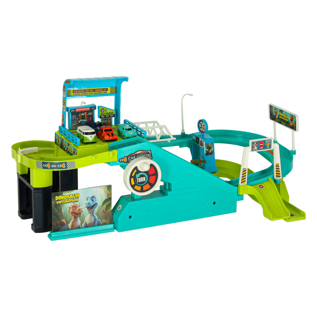 Bilbane Parkeringsgarage Dinosaur 4 biler