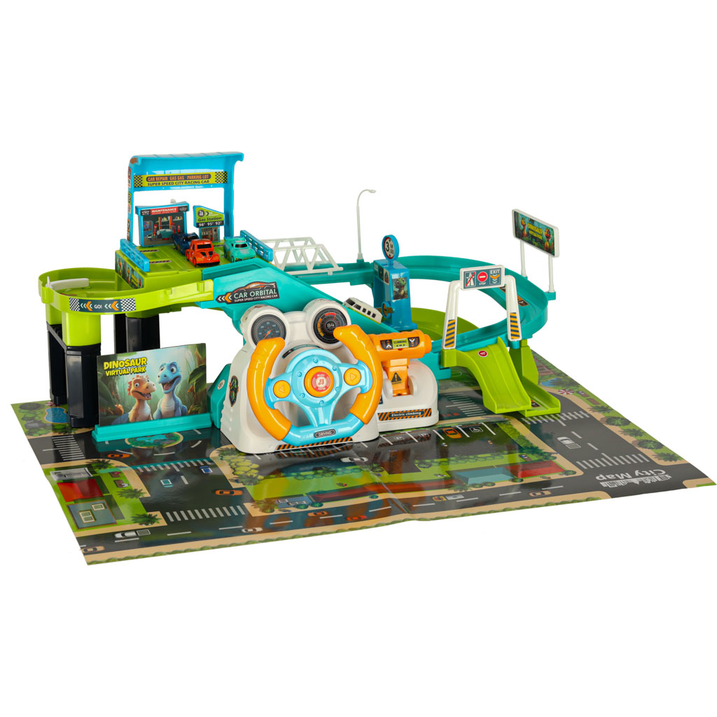 Bilbane Parkeringsgarage Dinosaur 4 biler