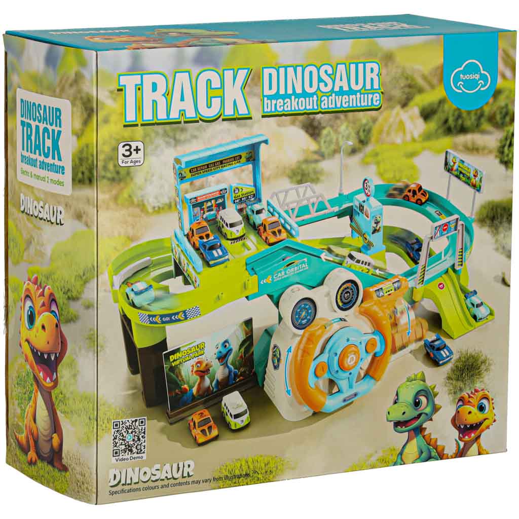 Bilbane Parkeringsgarage Dinosaur 4 biler