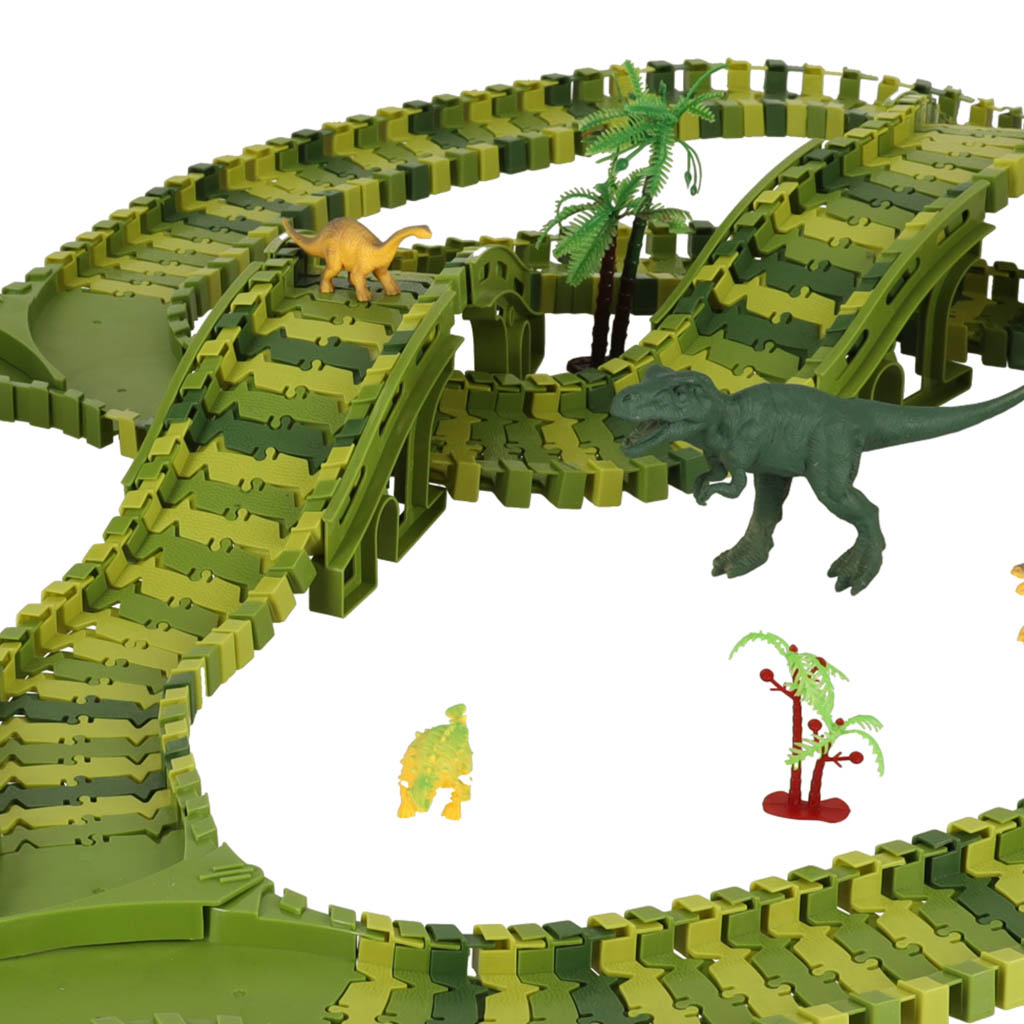 Race Track Dinosaurs Cars 240 Elements
