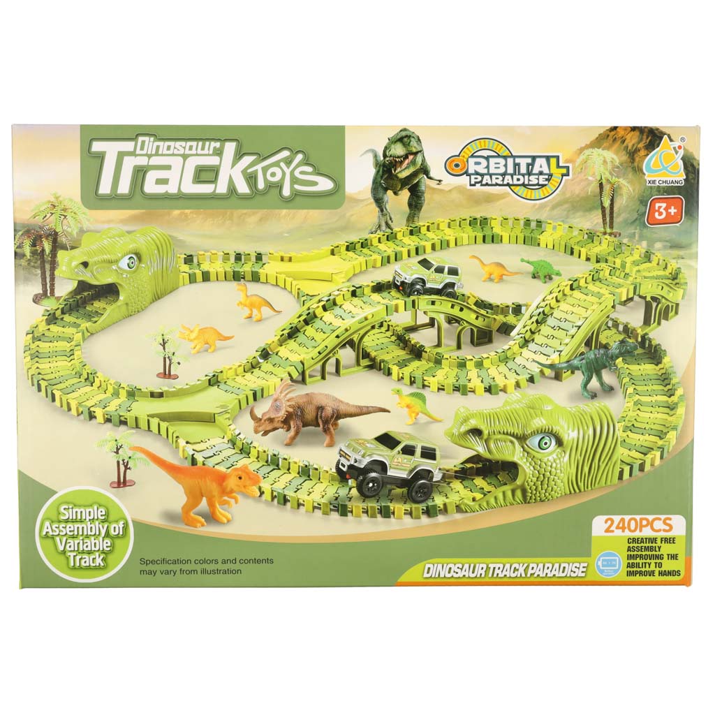 Pista Dinosauri Auto 240 Elementi