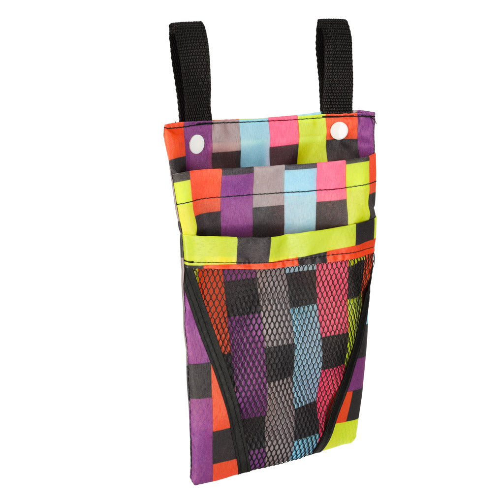 Bag For Bicycle Scooter Handlebars Phone Bicycle Pannier Colorful Check.