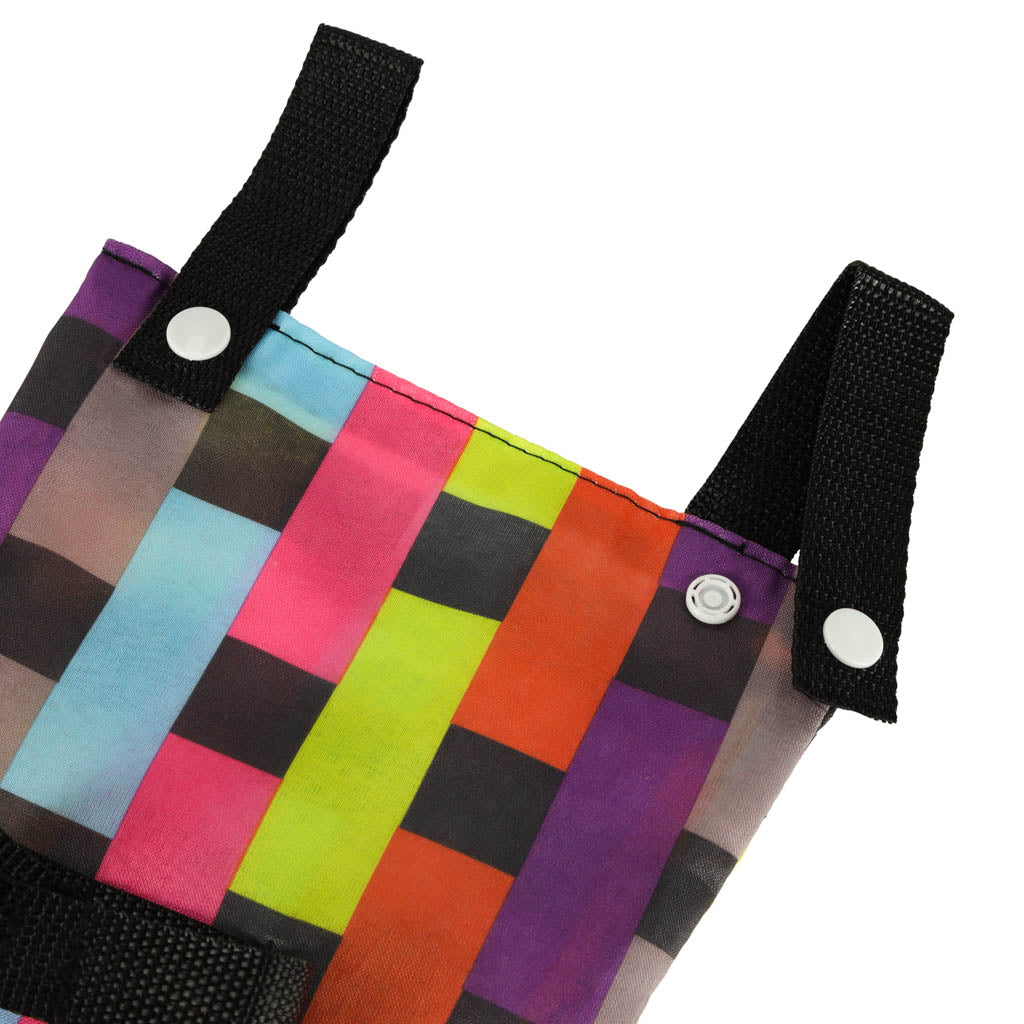 Bag For Bicycle Scooter Handlebars Phone Bicycle Pannier Colorful Check.