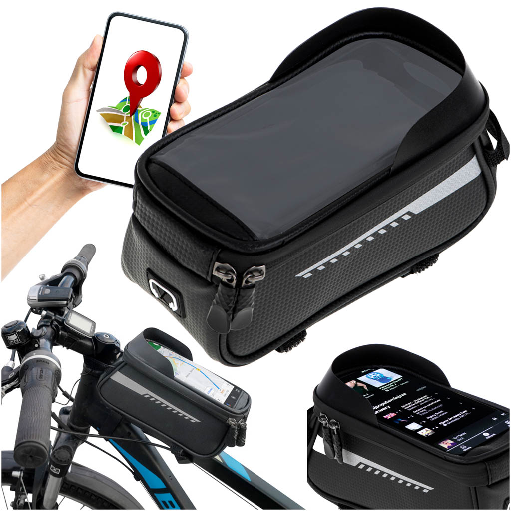 Bike Bag Pannier Waterproof Phone Holder