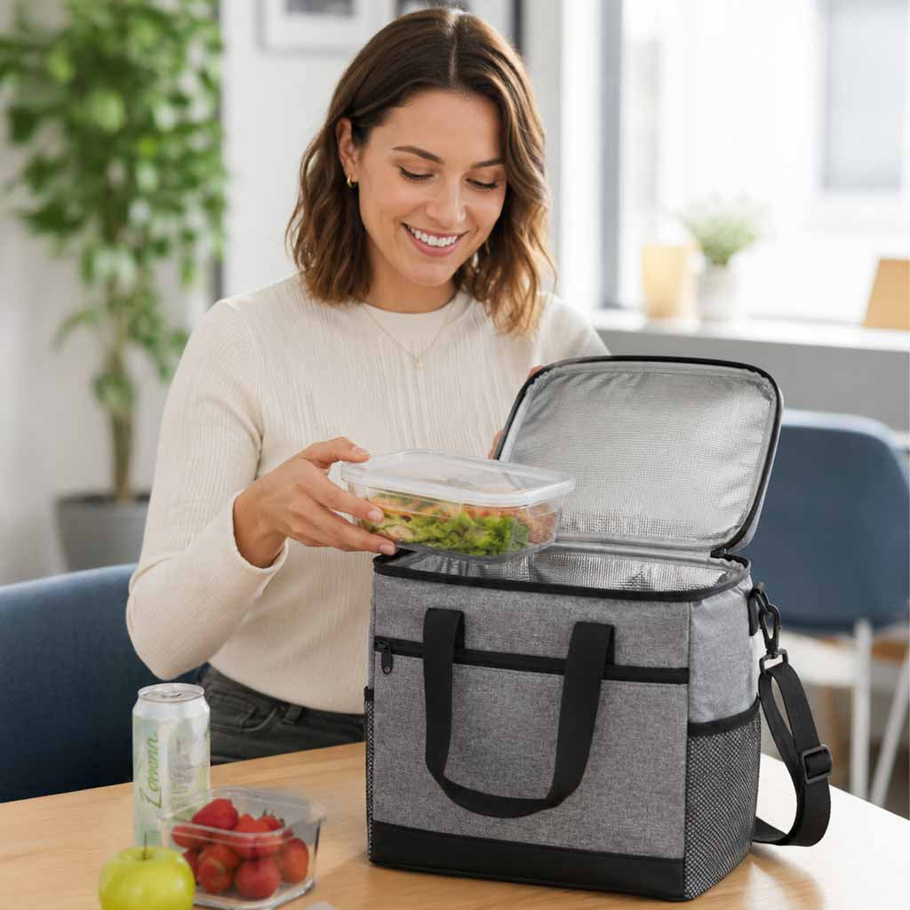 Thermal Bag For Lunch Beach Picnic 16l Grey