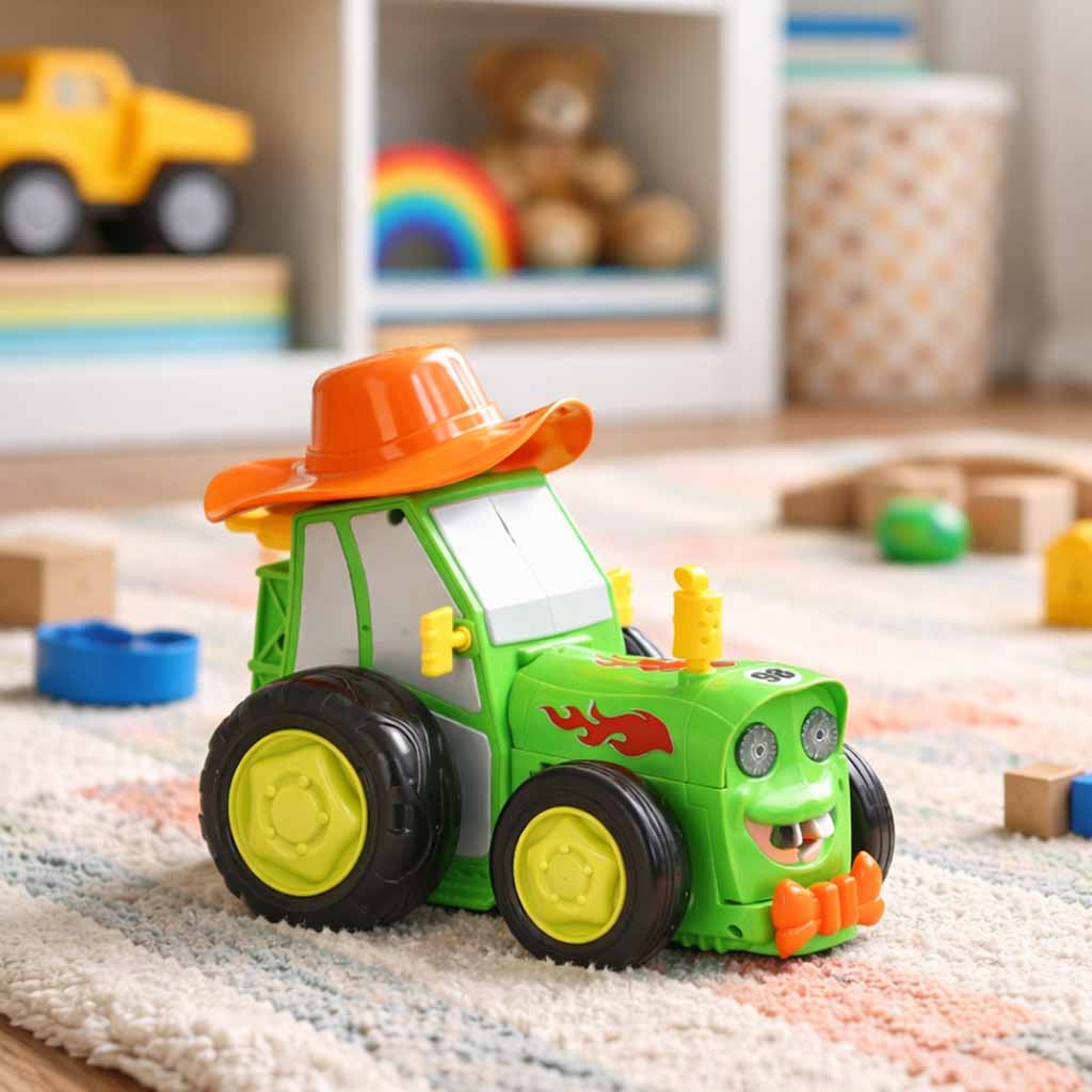 Tractor Rc Tractor Jumping Dancing Sound Green