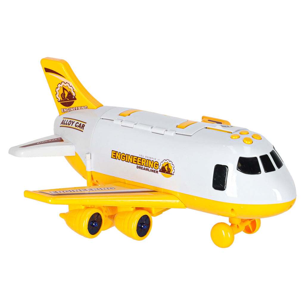 Transporter Plane + 3 Cars Construction Vehicles
