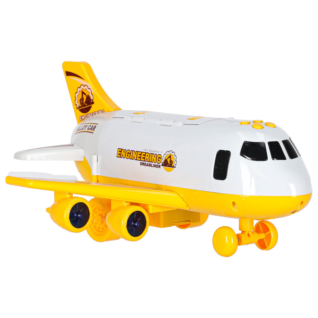 Transporter Plane + 3 Cars Construction Vehicles