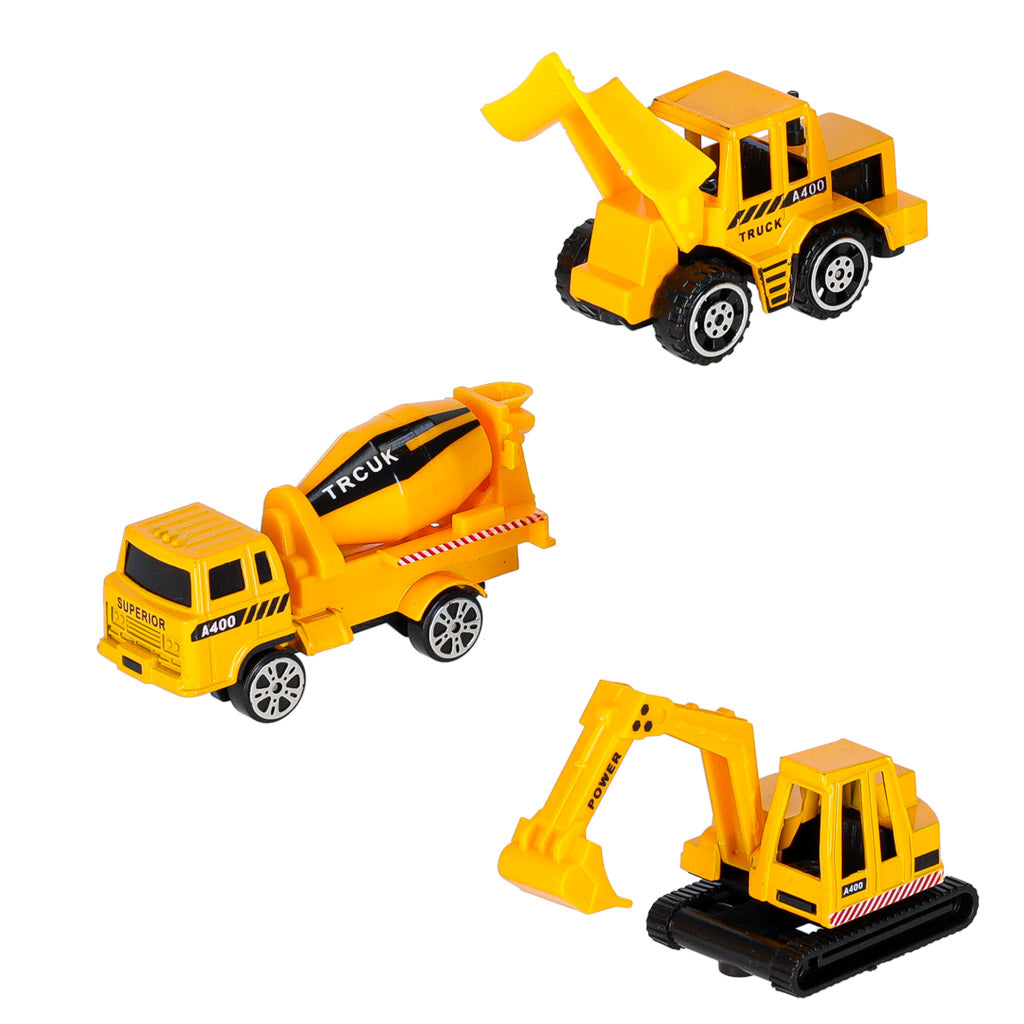 Transporter Plane + 3 Cars Construction Vehicles