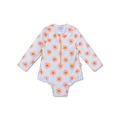 Swim Essentials Uv Maillot De Bain Filles Avec Manches - Multicolore - Floral Love