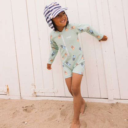 Swim Essentials Uv Traje De Baño Niños - Verde - Azul