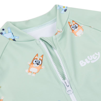 Swim Essentials Uv Swimsuit Boys - Green - Bluey