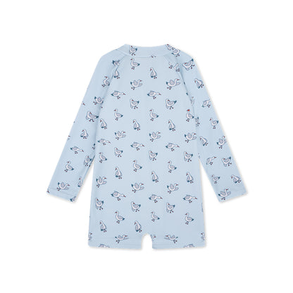 Swim Essentials Uv Swimsuit Boys - Blue - Little Seagull
