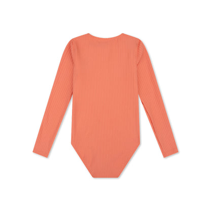 Swim Essentials Uv Swimsuit Girls With Long Sleeves - Pink - Pink Bay