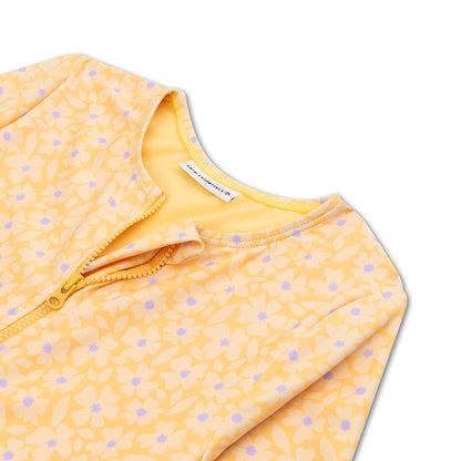Swim Essentials Uv Swimsuit Girls With Sleeves - Yellow - Florish
