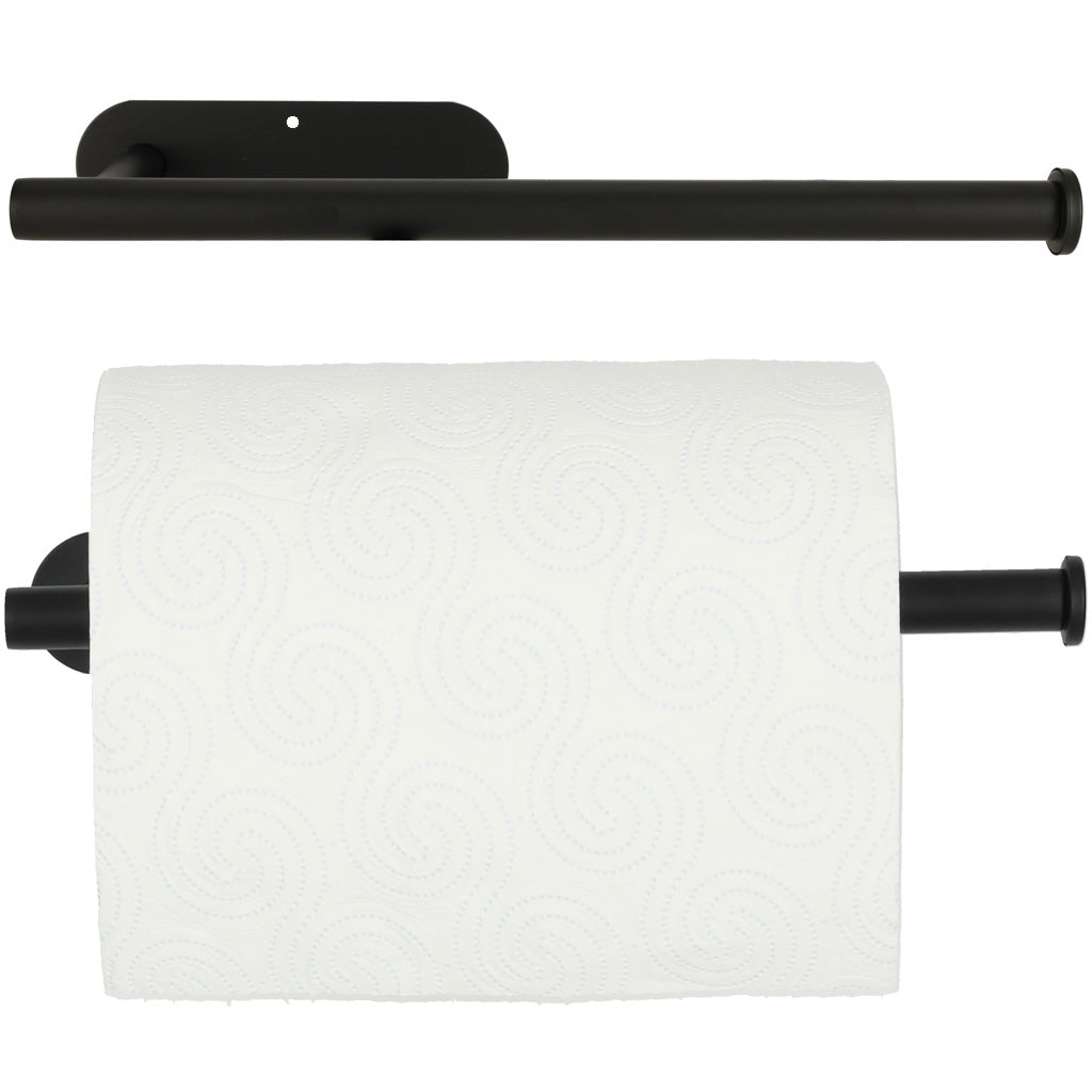 Toilet Paper Towel Holder Black
