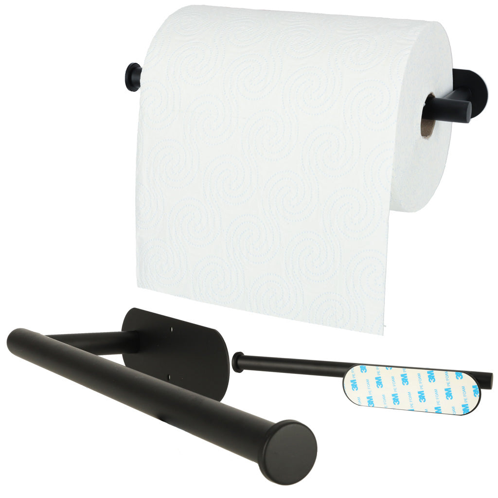 Toilet Paper Towel Holder Black