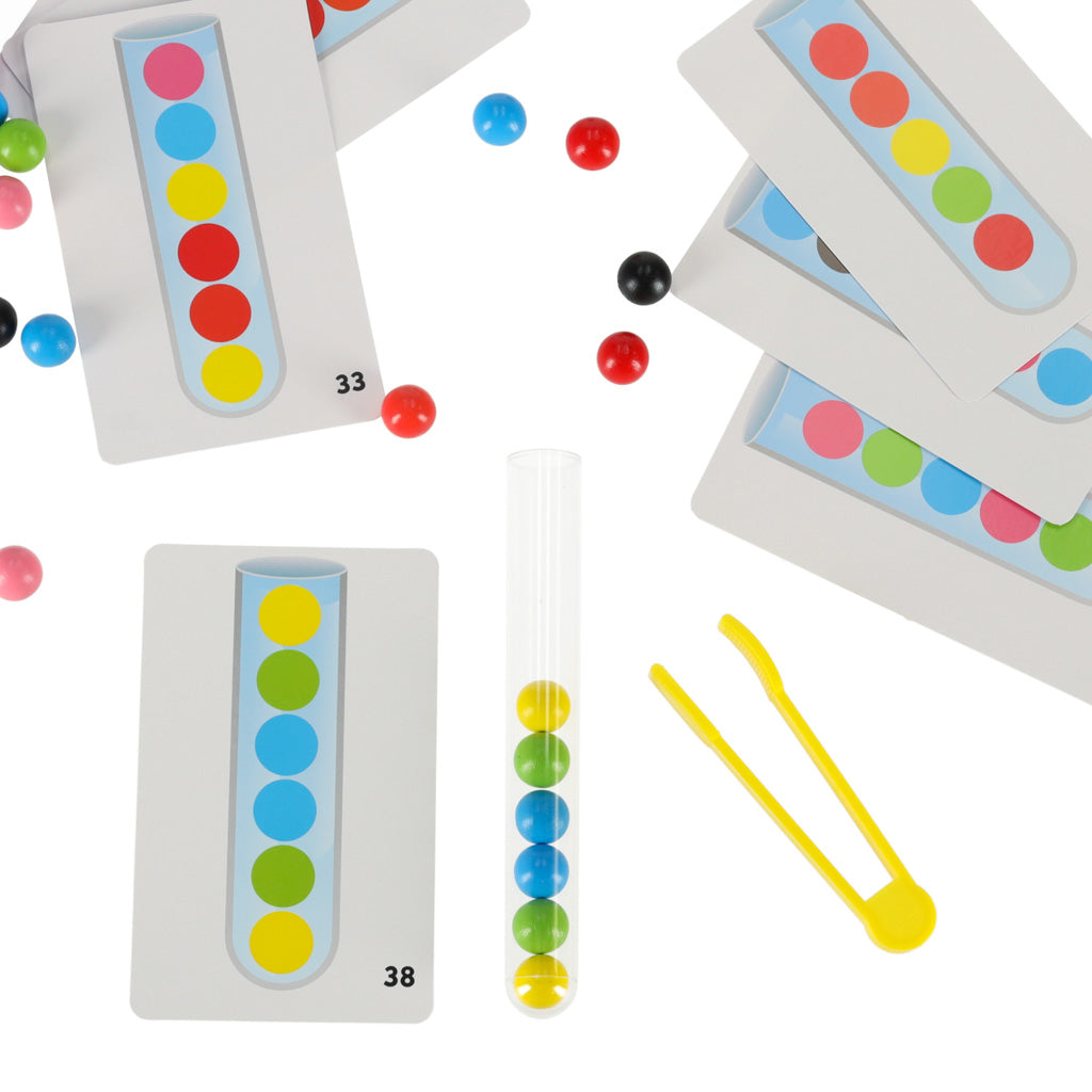 Puzzle edukacyjne Kolorowe Piłeczki Montessori