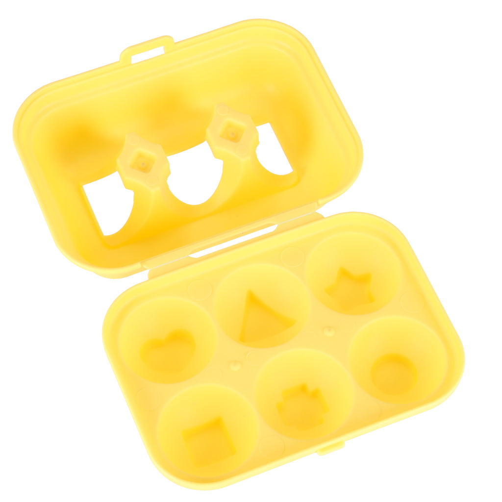 Educational Puzzle Sorter Match Shapes Eggs Montessori Animals 6 Pcs