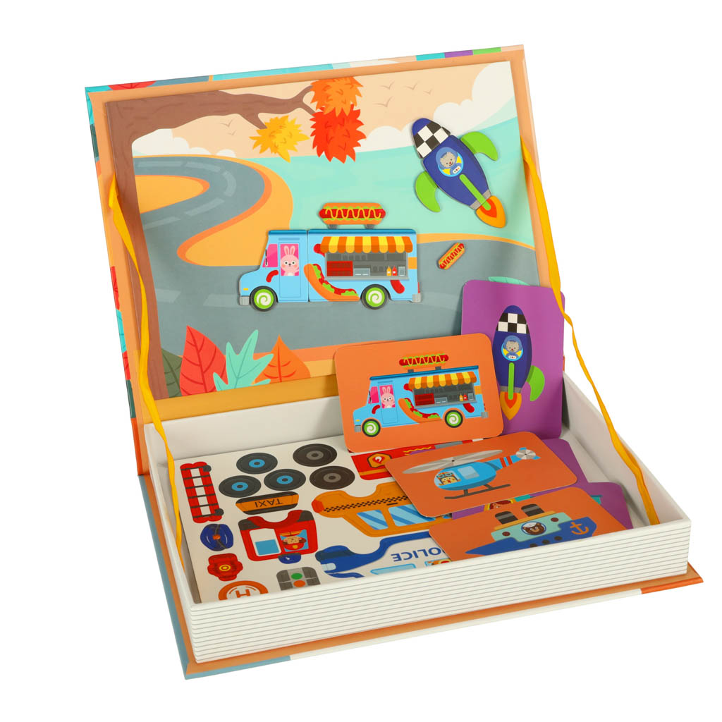 Mágneses közlekedési eszközök puzzle